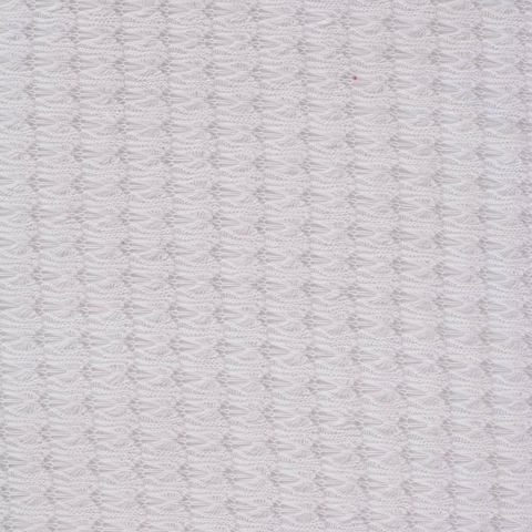 White Tone-on-Tone Chunky Knit, Polyester