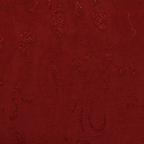 Red Abstract-Floral Jacquard, Viscose