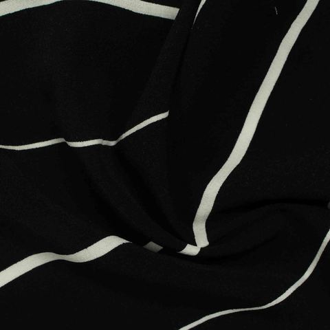 Striped 100% Viscose Woven Fabric