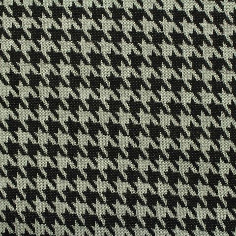 Fine Plaid Polyester Stretch Knit Fabric