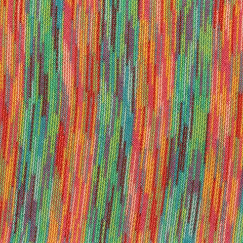 Fine Striped Polyester Stretch Mesh Fabric