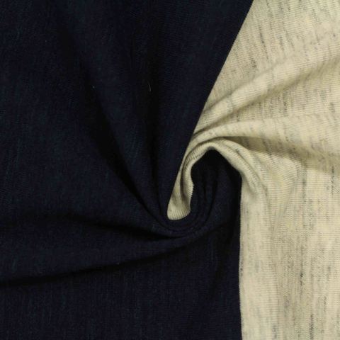 Black Marl Jersey Knit, Cotton-Poly