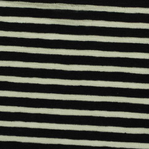 Striped Cotton Polyester Knit Fabric