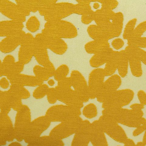 Bold Floral Viscose Polyester Knit Fabric