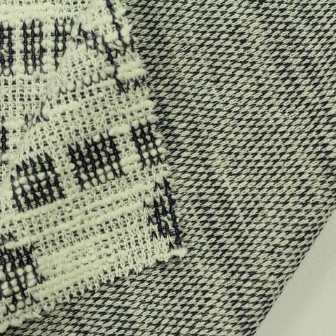 Jacquard Cotton Polyester Knit Fabric