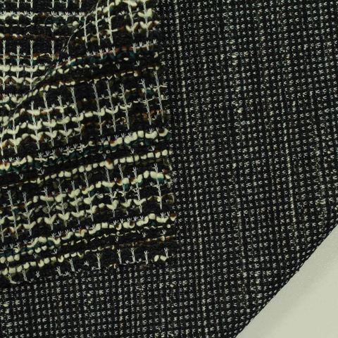 Plaid Polyester Cotton Knit Fabric