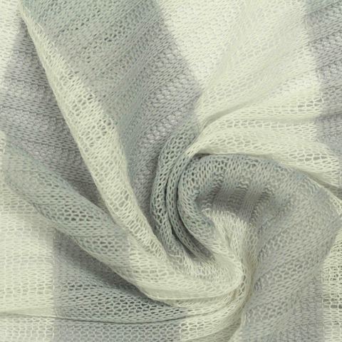 Bold Striped Viscose Polyester Rib Knit Fabric