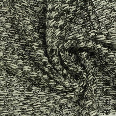 Jacquard Polyester Viscose Knit Fabric