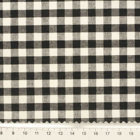 Fine Plaid Polyester Cotton Woven Fabric