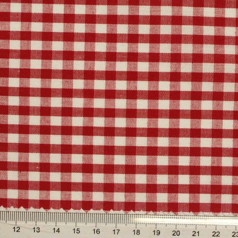 Fine Plaid 100% Cotton Woven Fabric