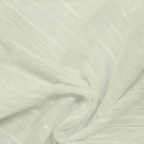 White Stripe Jacquard, Cotton