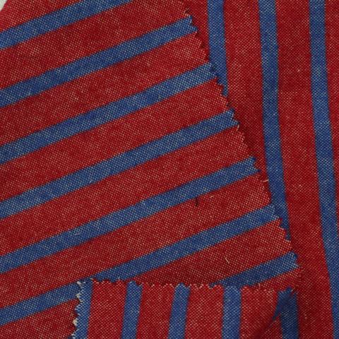 Red Stripes Woven, Cotton