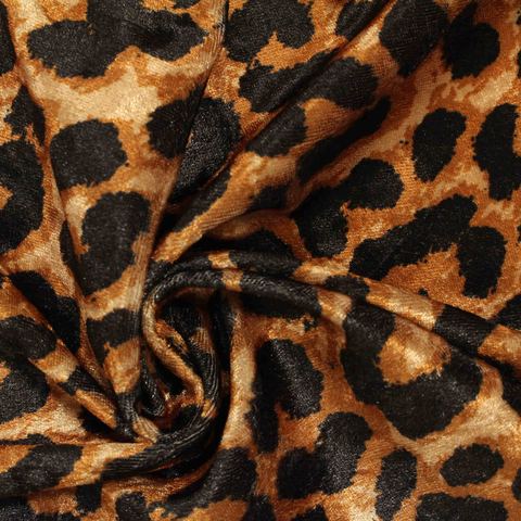 Animal Print Polyester Stretch Knit Fabric
