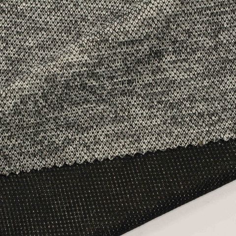 Heather Polyester Metallic Stretch Knit Fabric