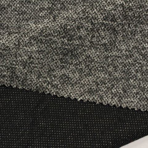 Heather Polyester Metallic Stretch Knit Fabric