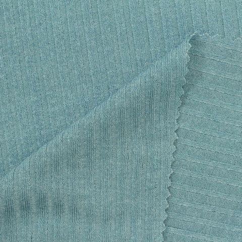 Viscose Polyester Stretch Rib Knit Fabric