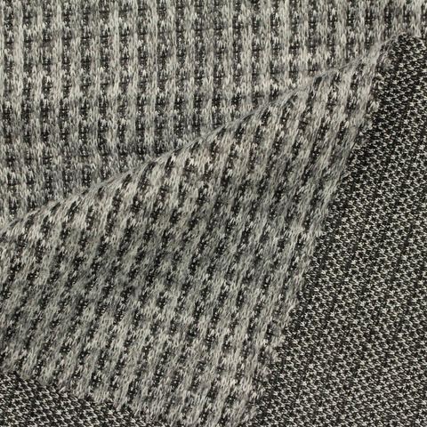 Plaid Polyester Stretch Knit Fabric