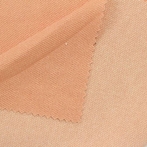 Striped Polyester Stretch Piqué Knit Fabric