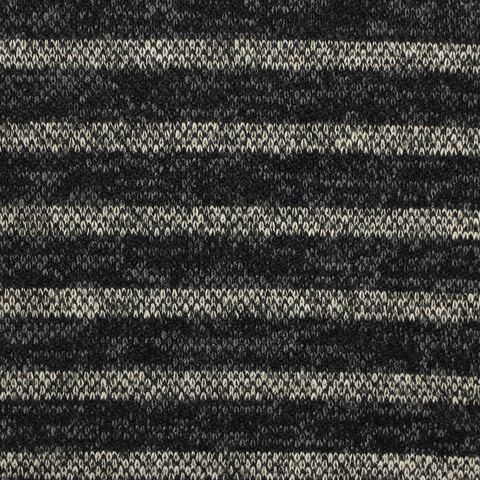 Striped Polyester Viscose Stretch Knit Fabric