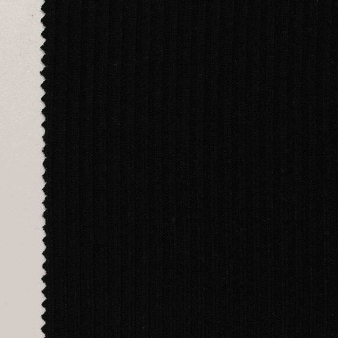 Brushed Viscose Polyester Stretch Rib Knit Fabric