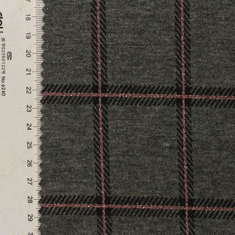 Charcoal Plaid Jacquard, Polyester