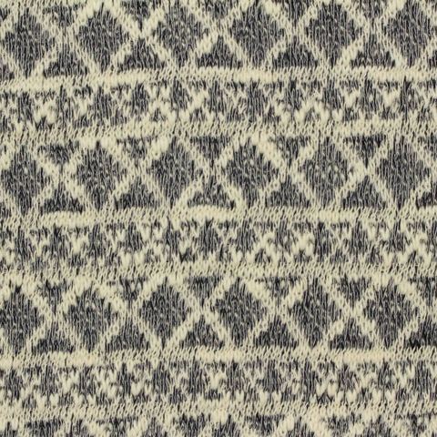 Cream Geometric-Diamond Chunky Knit, Poly-Cotton