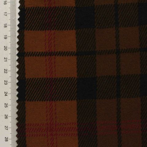 Brown Plaid Jacquard, Polyester