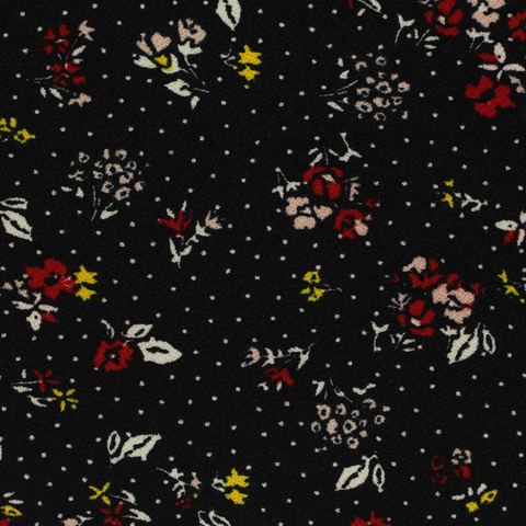 Floral Stretch ITY Knit Fabric
