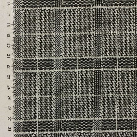 Bold Plaid Acrylic Nylon Knit Fabric