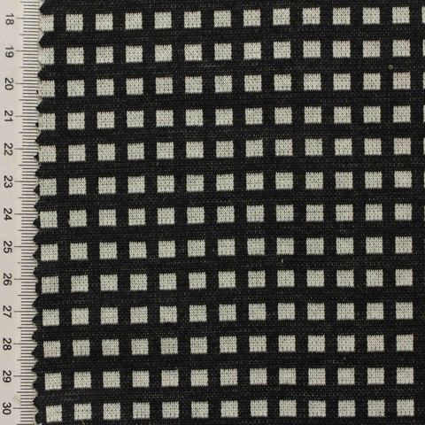Fine Plaid Polyester Stretch Knit Fabric