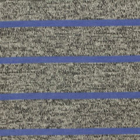 Striped Viscose Polyester Stretch Knit Fabric