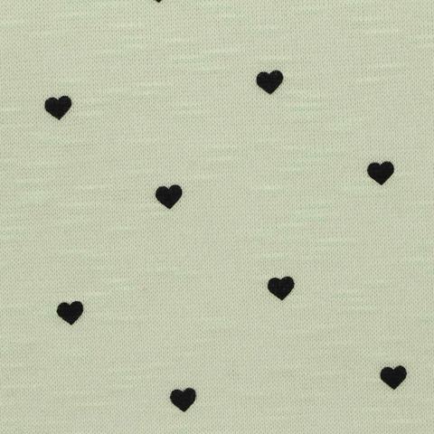 Printed Slub Polyester Viscose Stretch Knit Fabric