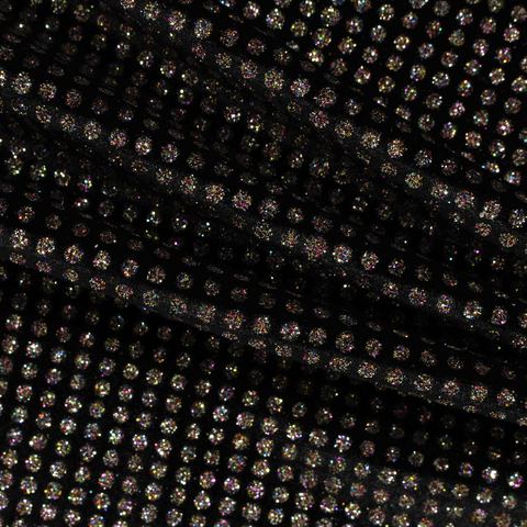 Fine Dotted Polyester Stretch Knit Fabric