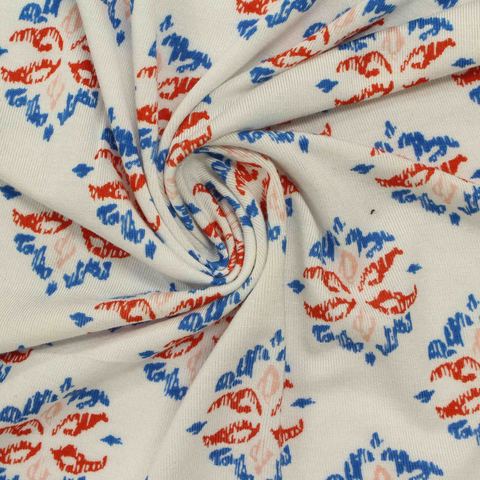 Printed Viscose Stretch Knit Fabric
