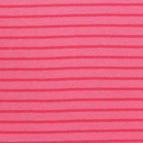 Fine Striped Cotton Stretch Knit Fabric