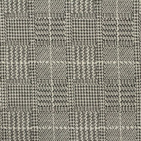 Fine Plaid Polyester Viscose Stretch Knit Fabric