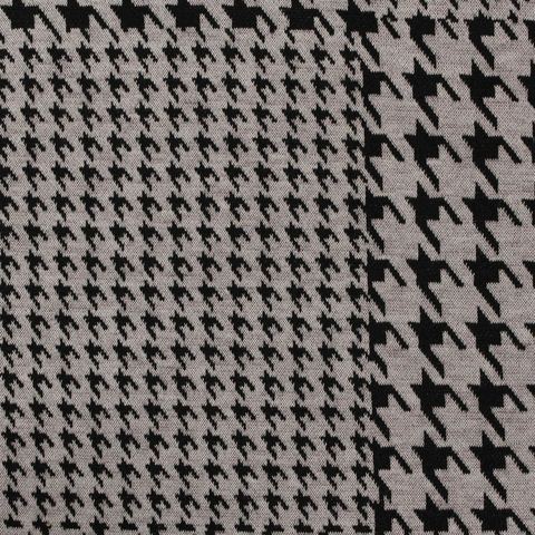 Black Houndstooth Jacquard, Polyester