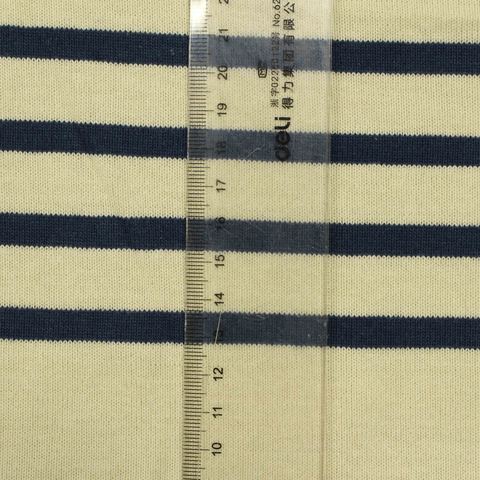Striped 100% Cotton Knit Fabric