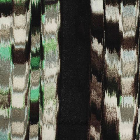 Green Vertical-Band Woven, Viscose