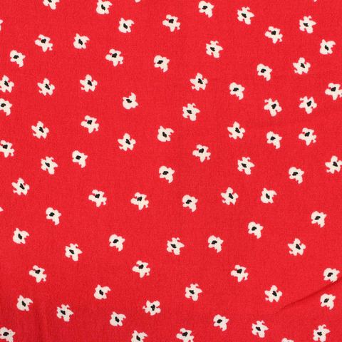 Fine Floral 100% Viscose Woven Fabric
