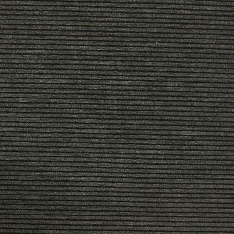 Black Horizontal-Stripe Bengaline, Viscose-Nylon