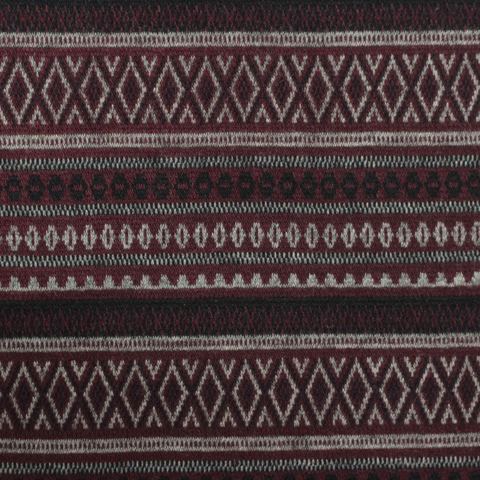 Striped Polyester Viscose Stretch Knit Fabric
