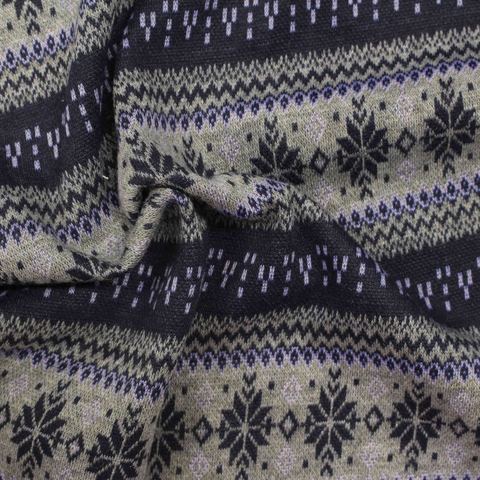 Jacquard Polyester Viscose Stretch Knit Fabric