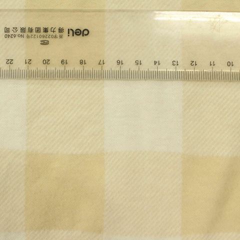 Plaid Polyester Stretch Knit Fabric