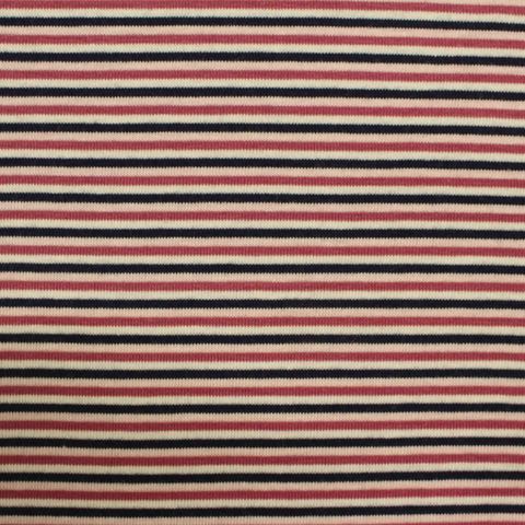 Fine Striped Polyester Stretch Knit Fabric