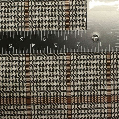 Black Houndstooth Jacquard, Polyester