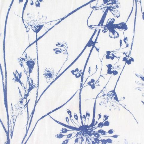 Bold Floral Linen Viscose Woven Fabric