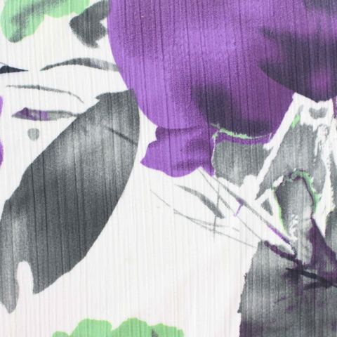 Bold Floral 100% Polyester Satin Fabric