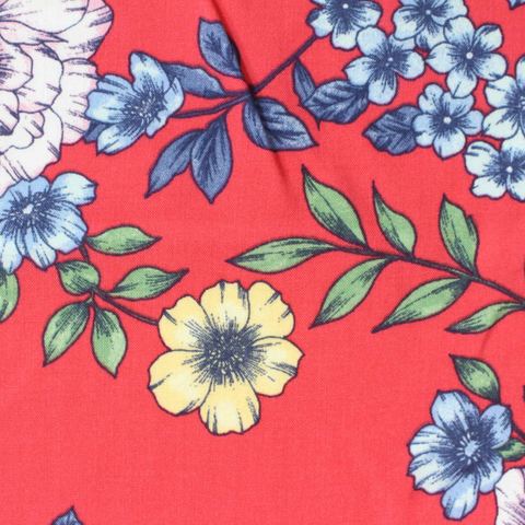 Bold Floral 100% Viscose Woven Fabric