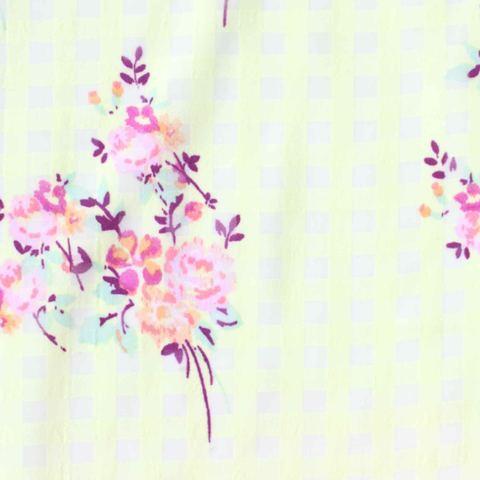 Bold Floral 100% Polyester Chiffon Fabric